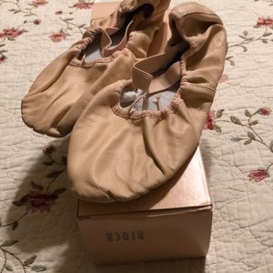 Bloch Pink Leather Ballet Shoes